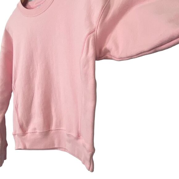 Champion Reverse Weave Sweatshirt Solid Pink Long Sleeve Crew Neck Size XS Retro - Picture 2 of 8